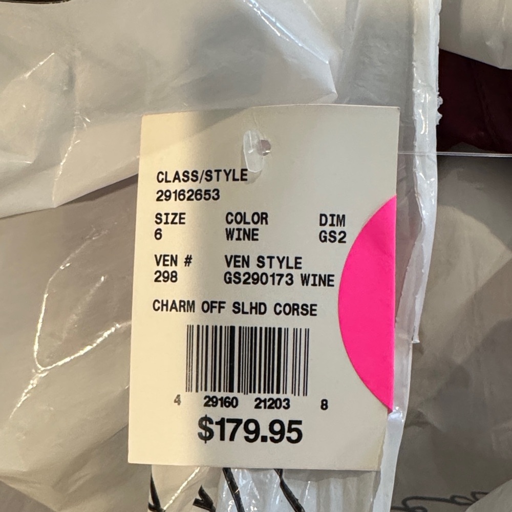 Brand New David’s Bridal Galina Signature Charmeuse Cowl Off-the-Shoulder Dress - Picture 2 of 2